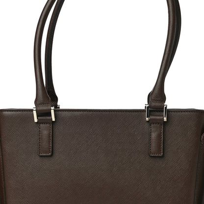 Burberry Saffiano Top Handle Tote Brown 12 of 12