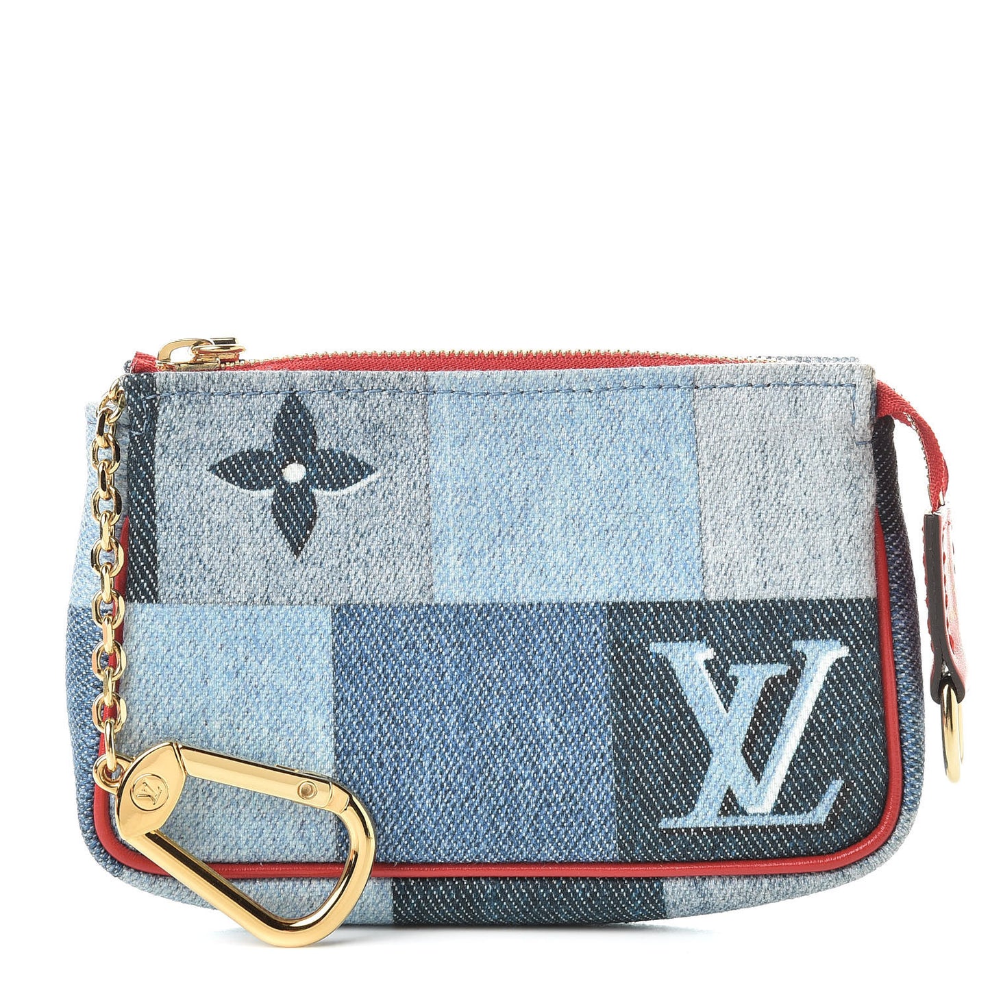 Denim Micro Pochette Accessories Denim Rouge
