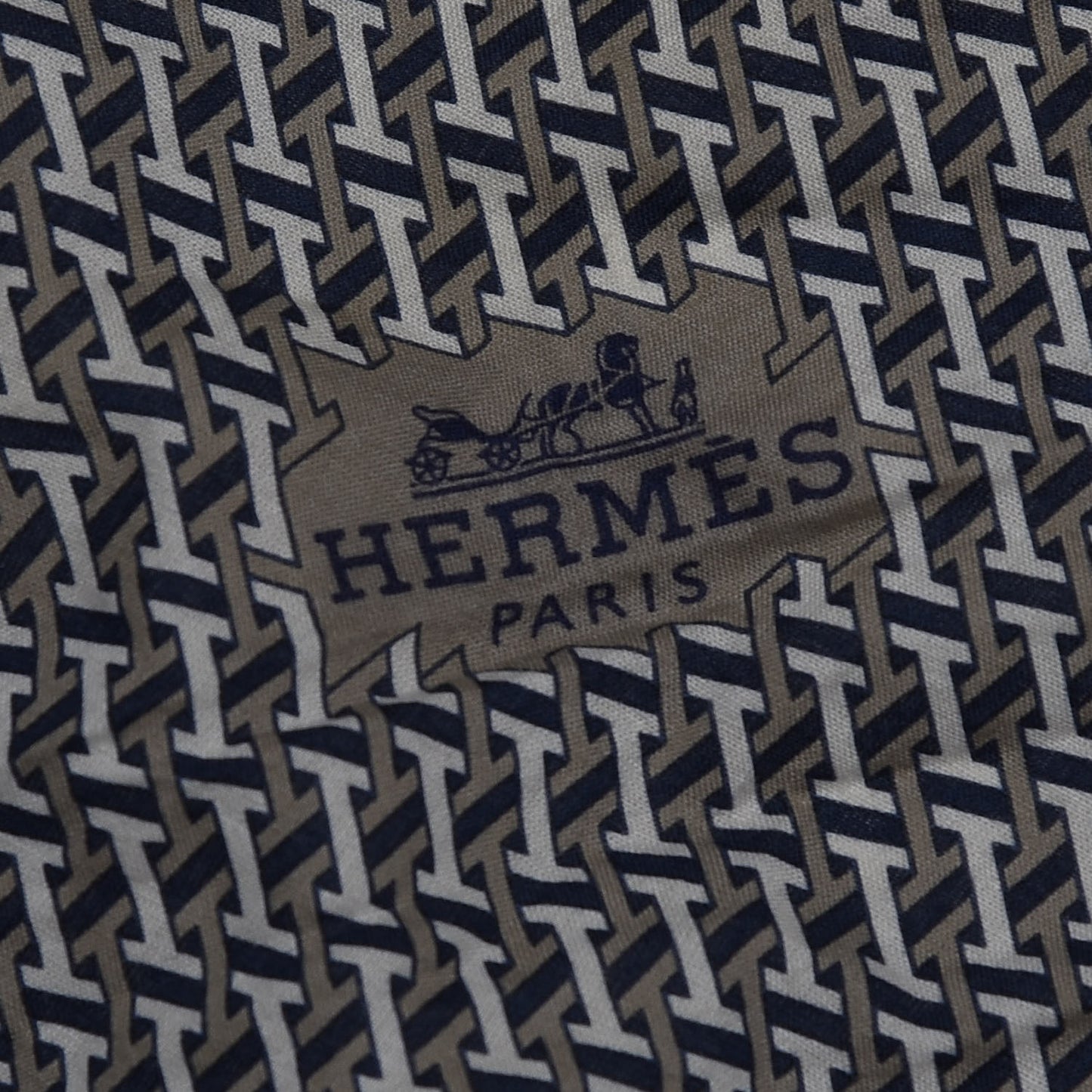 Cotton H Sublime Losange Scarf GM