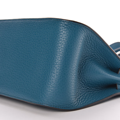 Hermes Taurillon Clemence Jypsiere 28 Bleu Izmir 10 of 17