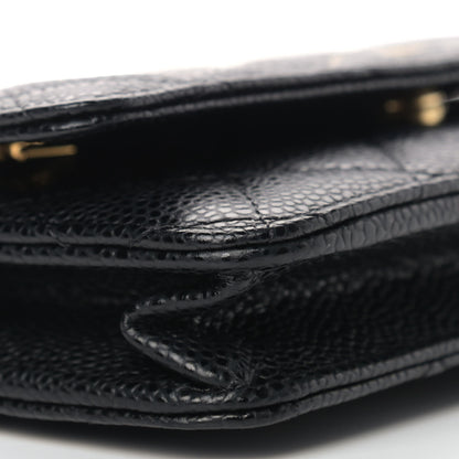 Chanel Caviar Quilted Wallet On Chain WOC Black 9 of 12
