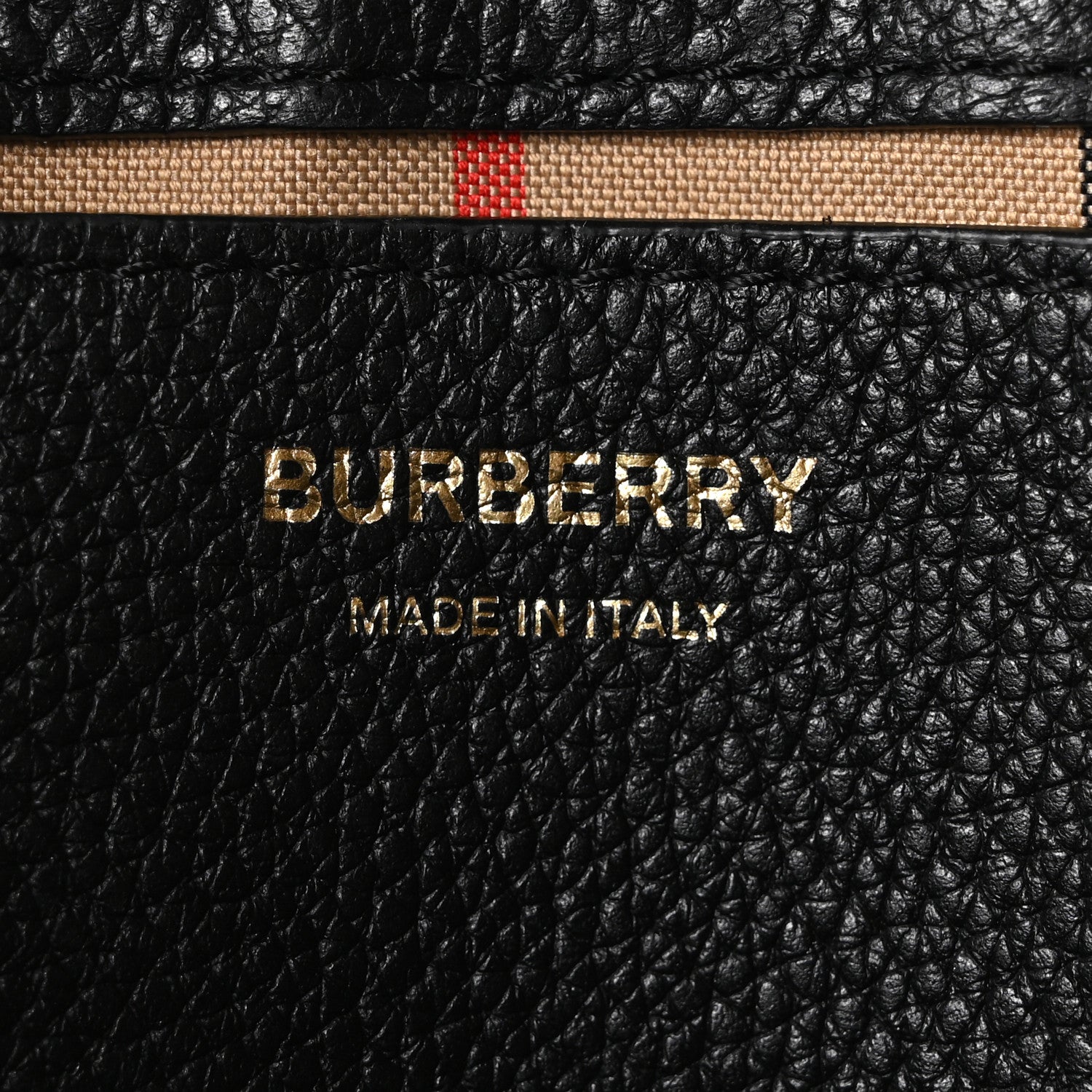 Burberry Coated Canvas Calfskin Vintage Check Medium Note Crossbody Bag Black 6 of 9