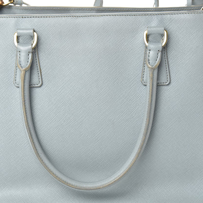 Prada Saffiano Lux Medium Tote Lago 18 of 18