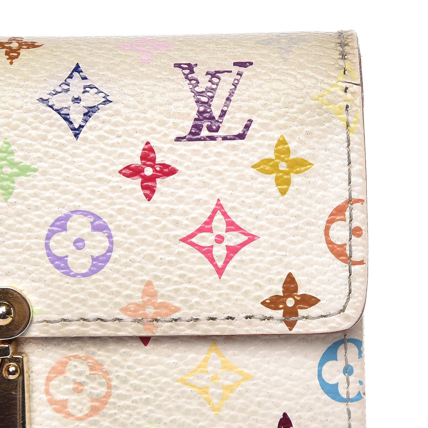 Monogram Multicolor Koala Wallet White