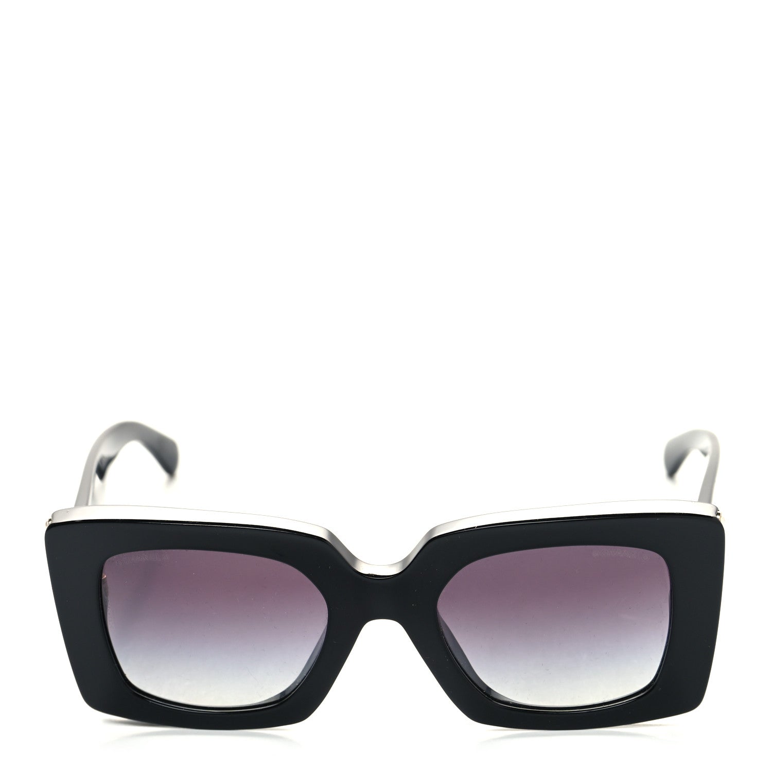 Chanel Acetate Pearl Rectangle Sunglasses 5480-H-A Black 2 of 9