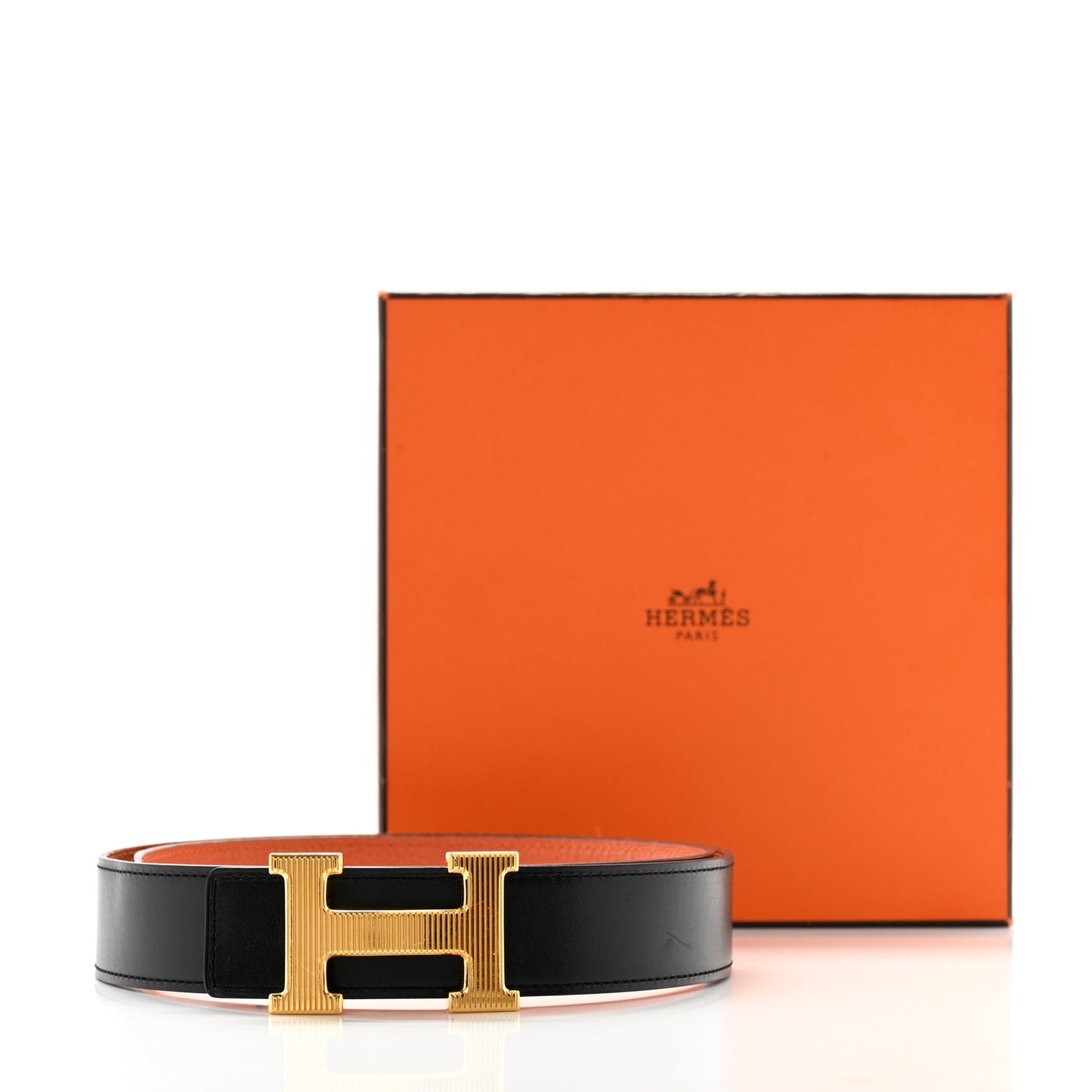 Box Togo 32mm Striee H Belt 85 34 Black Orange