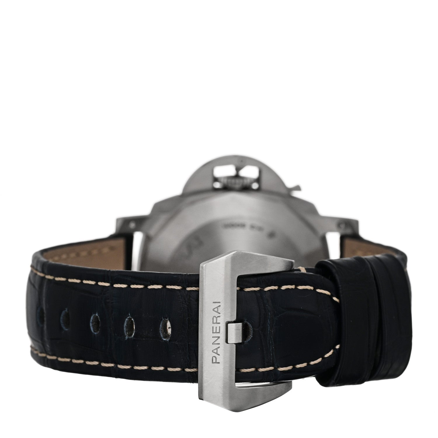 Panerai Stainless Steel Alligator 44mm Luminor Marina Automatic Watch Blue PAM01313 3 of 5