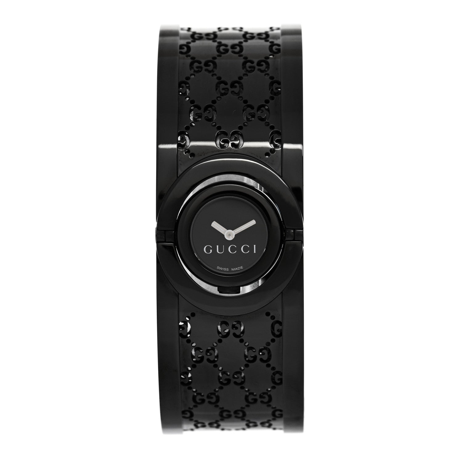 Gucci PVD Stainless Steel 23mm Twirl Quartz Watch Black 1 of 4