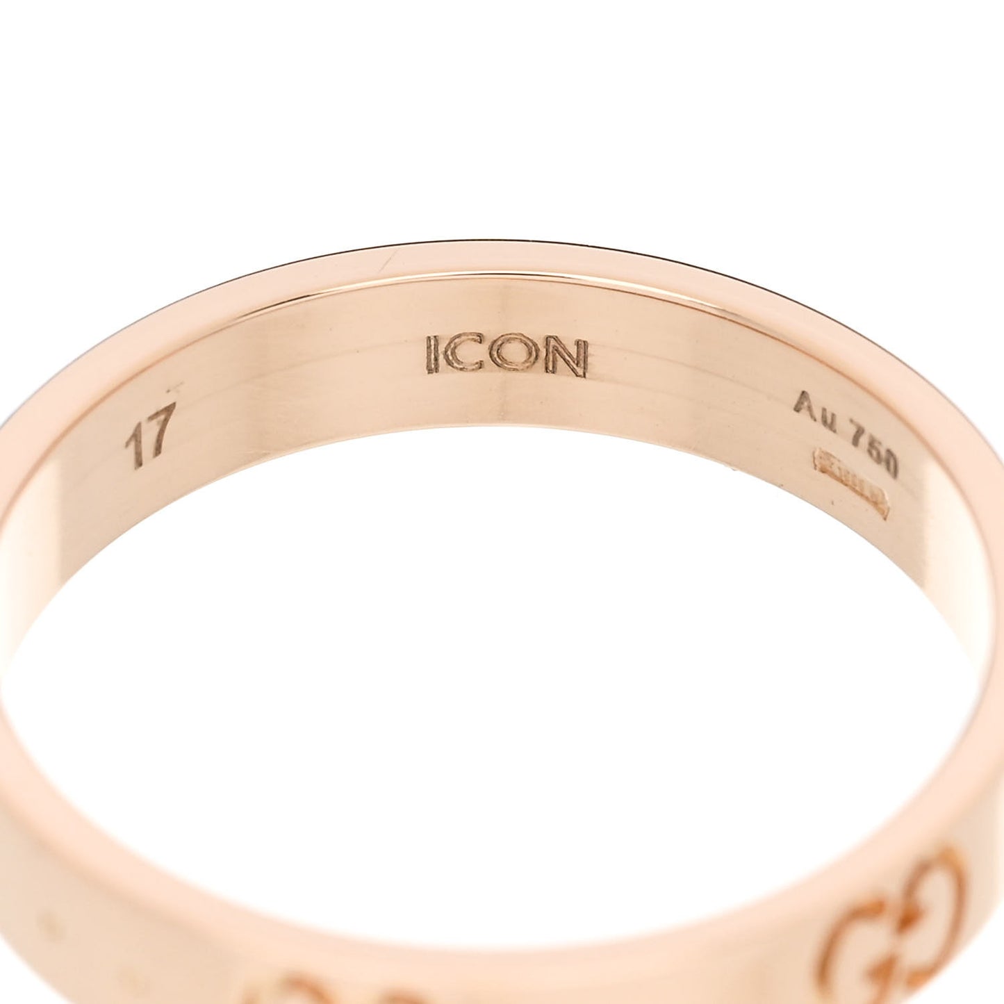 18K Rose Gold 4mm Icon Thin Band Ring  57 8