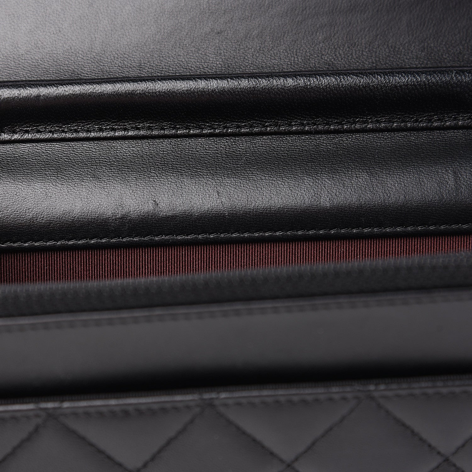 Chanel Lambskin Quilted Wallet On Chain WOC Black 11 of 12