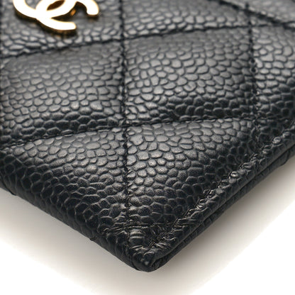 Chanel Caviar Quilted Card Holder Black 9 of 9