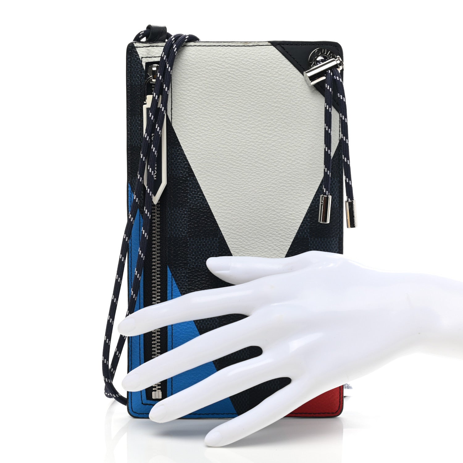 Louis Vuitton Damier Cobalt America's Cup Regatta Ribbon iPhone Pochette 2 of 7