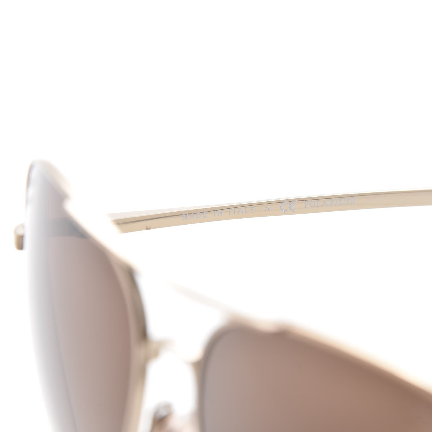 Chanel Polarized CC Aviator Sunglasses 4189-T-Q Pale Gold 6 of 9