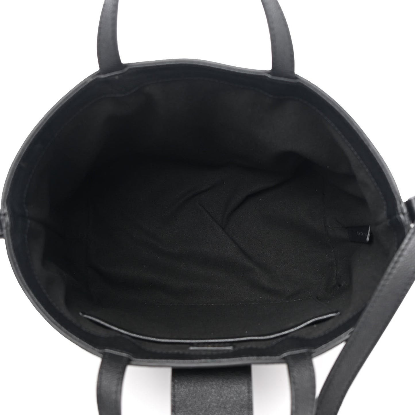 Grained Calfskin Mini TF East West Tote Black