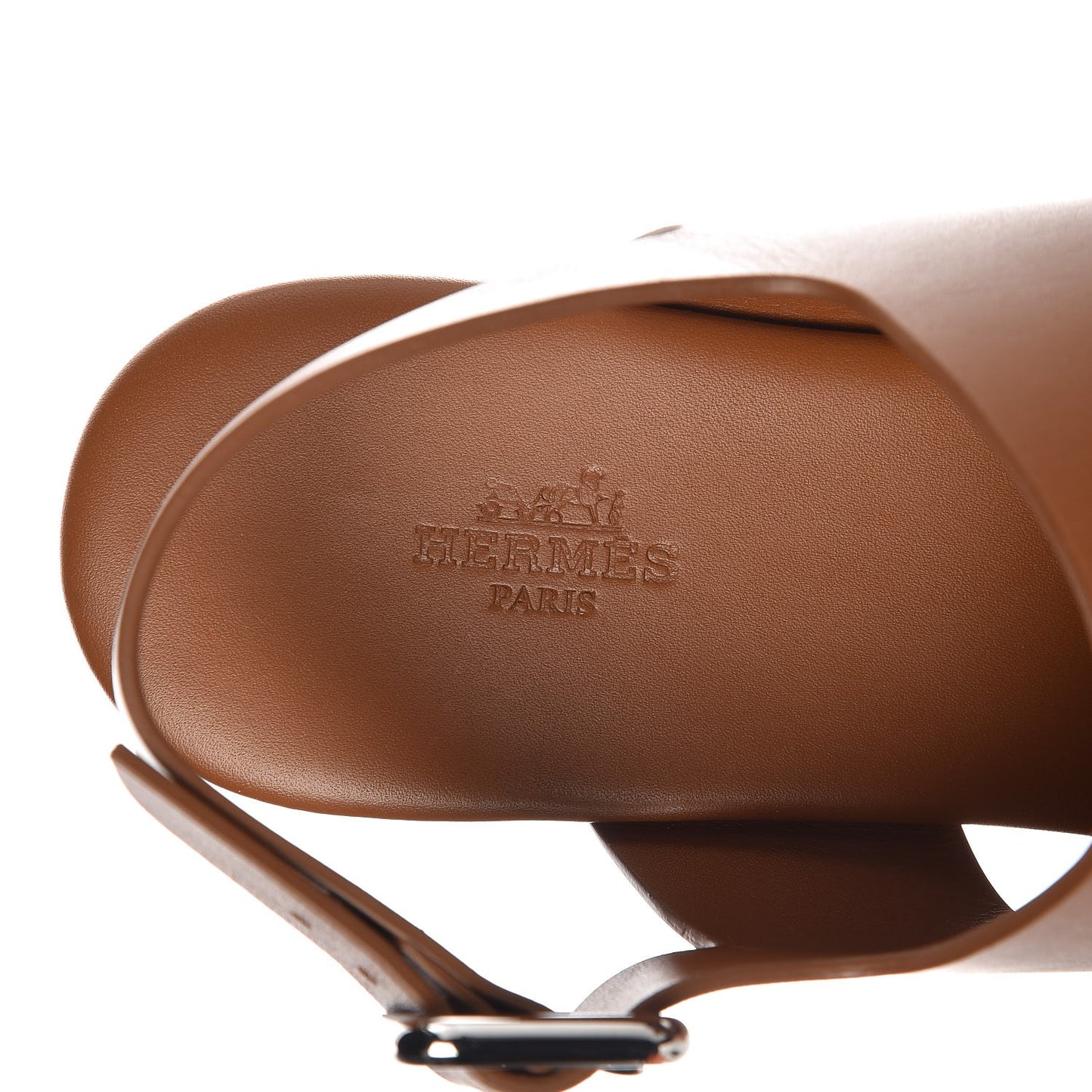 Calfskin Kola Sandals 37.5 Gold
