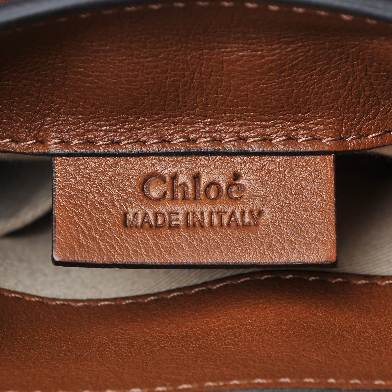 Chloe Suede Calfskin Mini Faye Backpack Tan 6 of 8