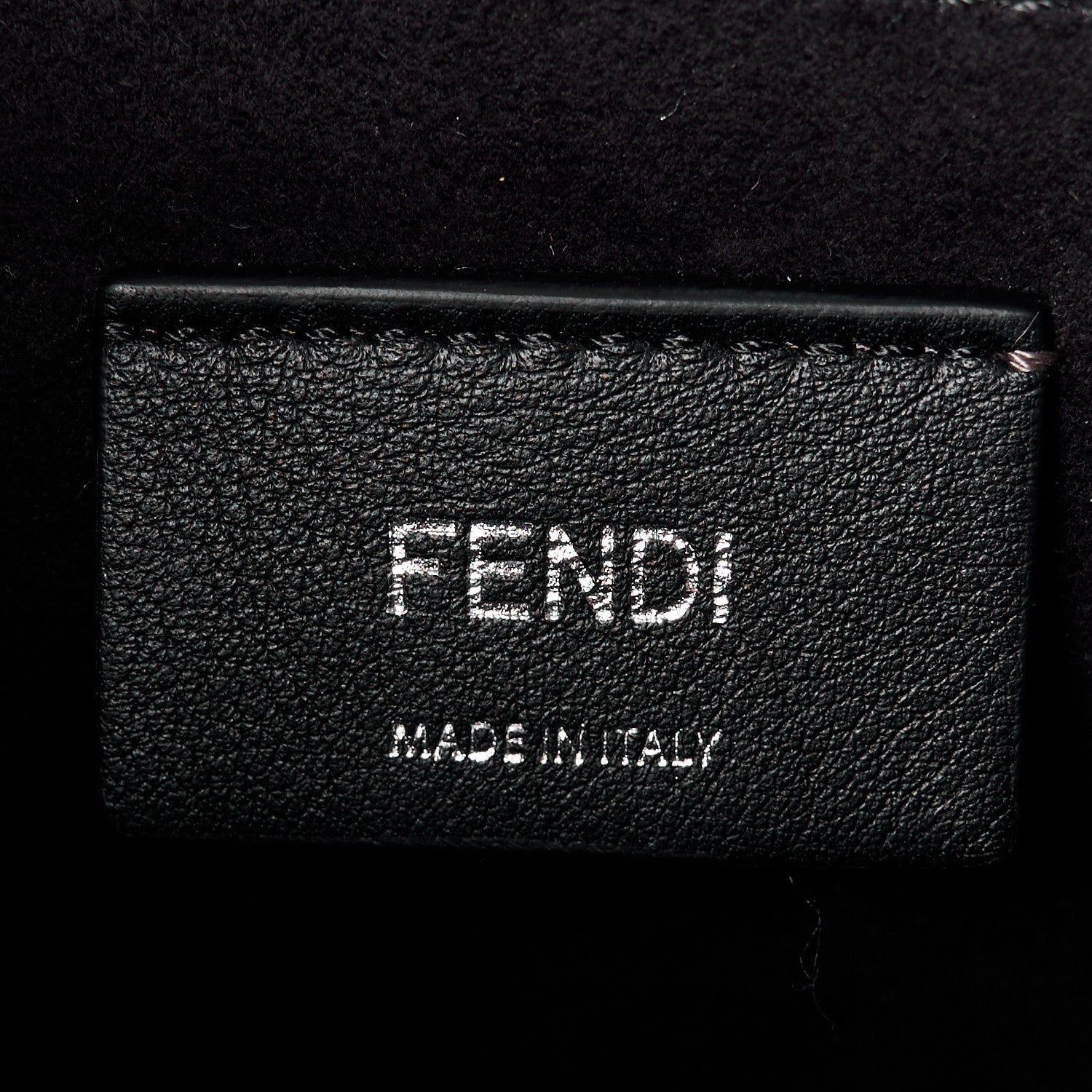 Fendi Vitello Century Snakeskin Studded Kan I Shoulder Bag Black Multicolor 6 of 10