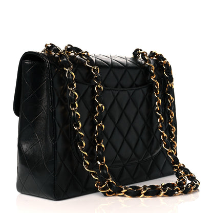 Chanel Lambskin Quilted Jumbo Single Flap Black 3 of 13