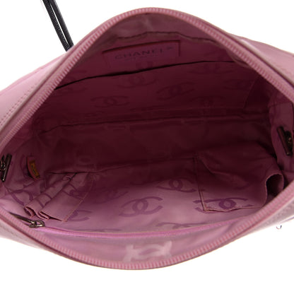 Chanel Calfskin Quilted Cambon Camera Case Pink Black 4 of 9