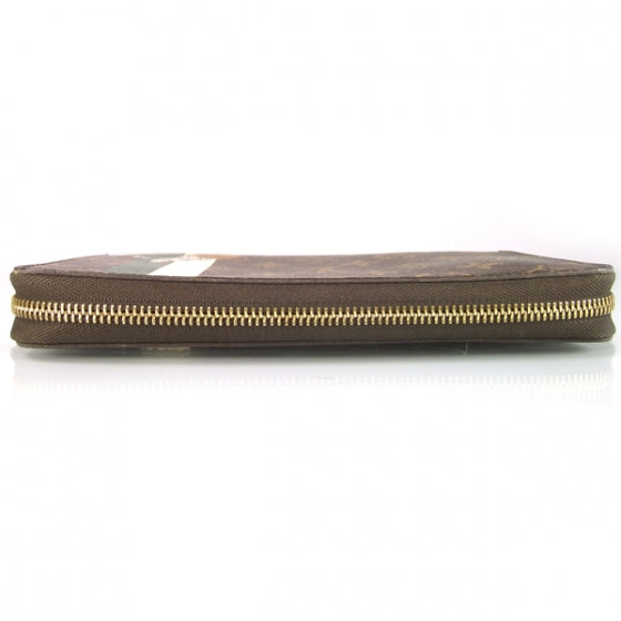 Monogram Groom Zippy Organizer Wallet Green