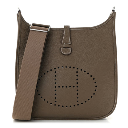 Hermes Taurillon Clemence EVELYNE III PM Etoupe 1 of 11