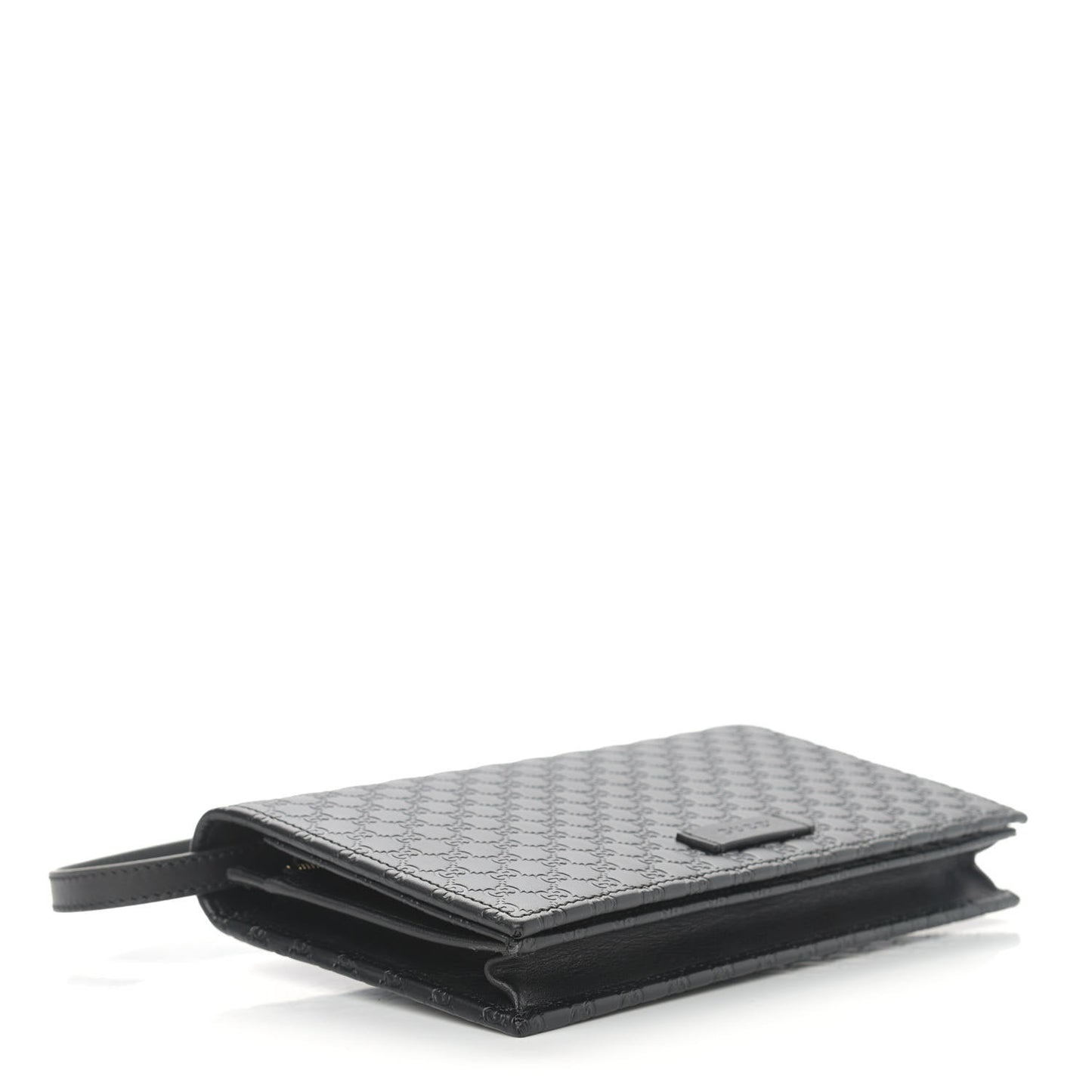 Microguccissima Crossbody Wallet Black