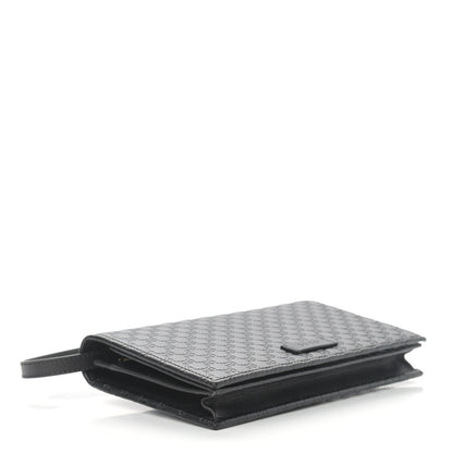 Gucci Microguccissima Crossbody Wallet Black 4 of 10