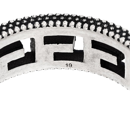 Gucci Sterling Silver Narrow Square G Band Ring 58 8.5 6 of 6