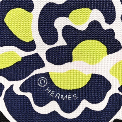 Hermes Silk Bingata Twilly Black Red Multicolor 3 of 4