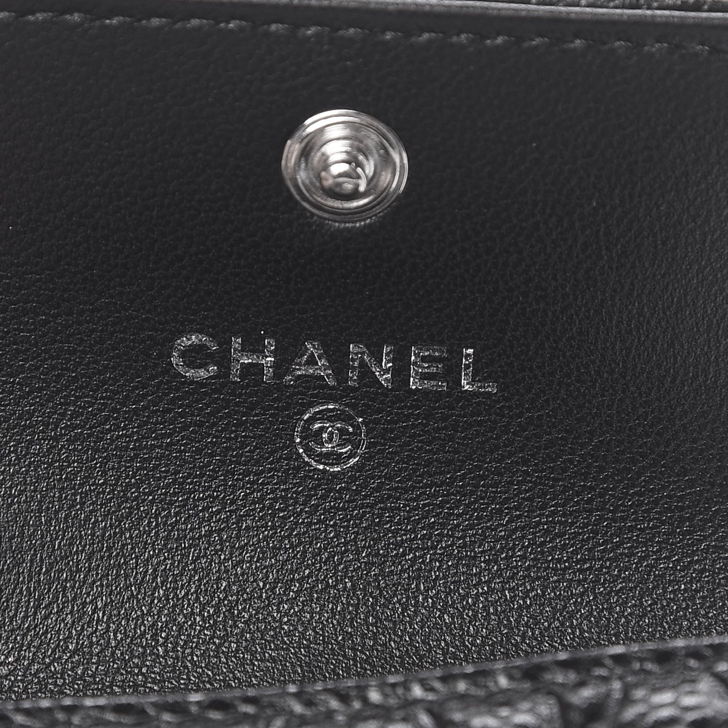 Chanel Caviar Camellia Embossed Airpods Pro Case Black 6 of 9