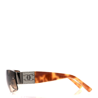 Chanel Crystal CC Sunglasses 4117-B Tortoise 3 of 7