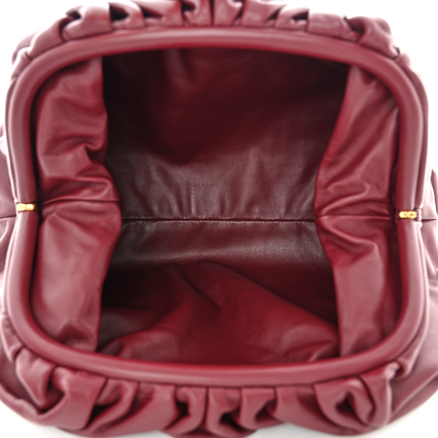 Smooth Butter Calf The Pouch Oversized Clutch Clutch Bordeaux