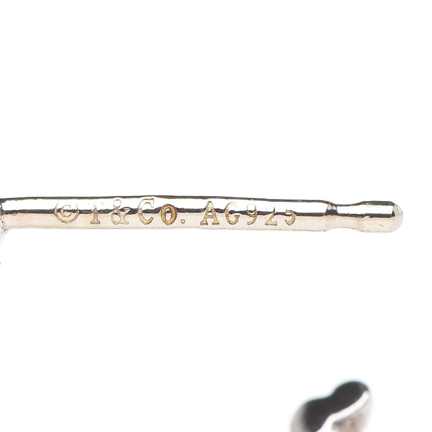 Tiffany Sterling Silver Twist Hoop Earrings 4 of 4