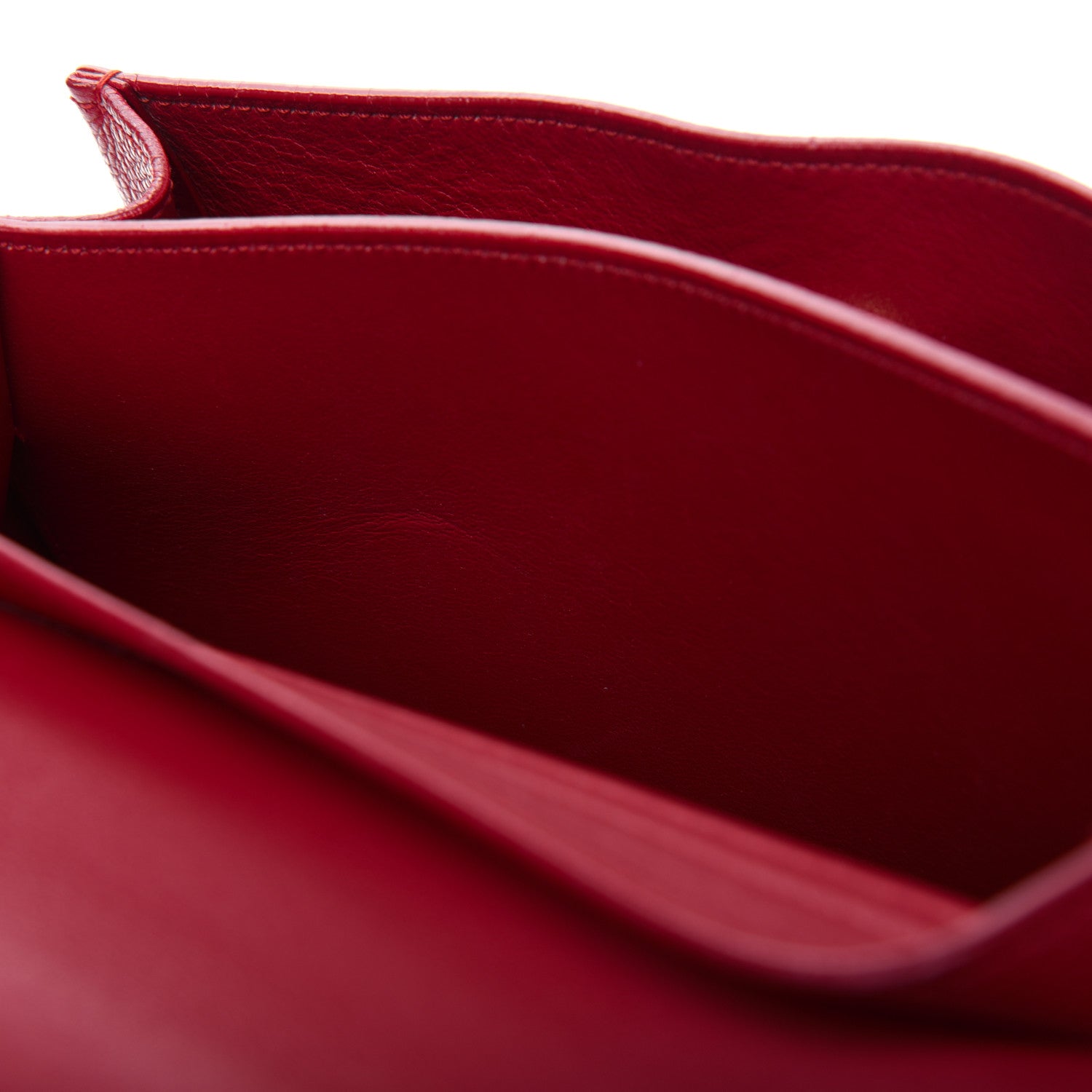 Saint Laurent Grained Calfskin Small Moujik Top Handle Bag Red 12 of 24