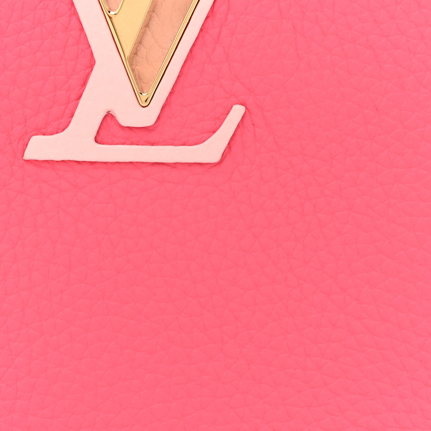 Taurillon Monogram Tile Capucines Mini Dragonfruit Ballet Pink