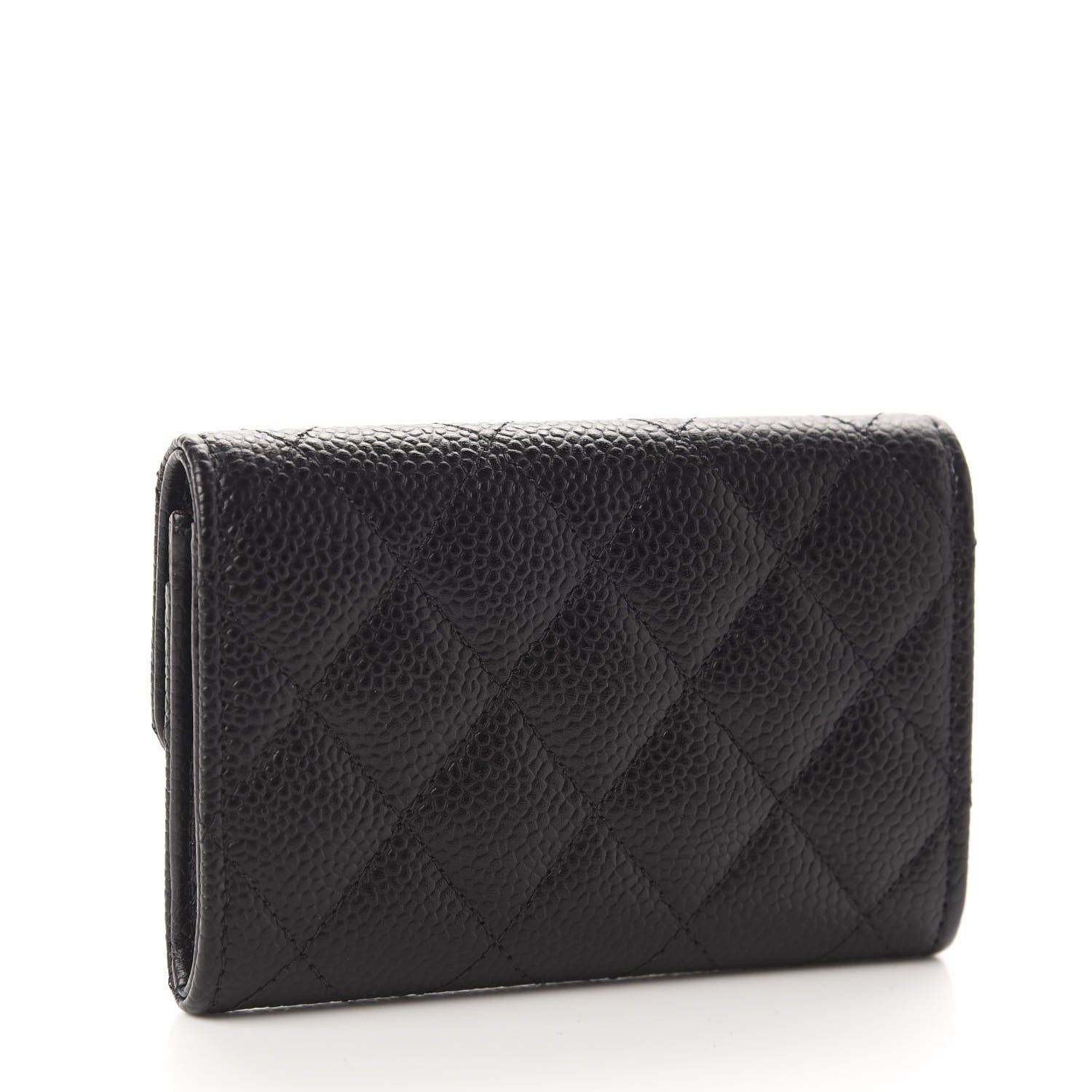 Chanel Caviar Quilted Flap Card Holder Black 3 of 8
