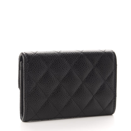 Chanel Caviar Quilted Flap Card Holder Black 3 of 8