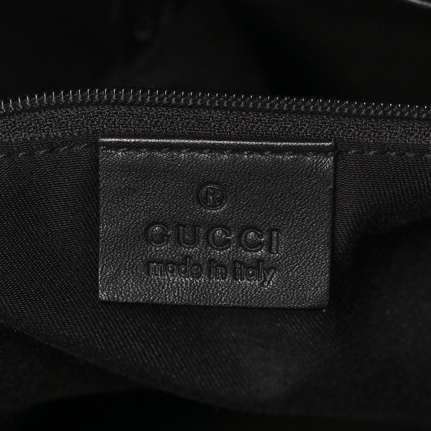 Gucci Calfskin Large D Gold Ring Shoulder Bag Black 6 of 16