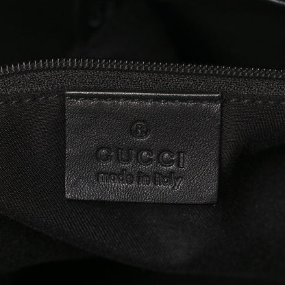 Gucci Calfskin Large D Gold Ring Shoulder Bag Black 6 of 16