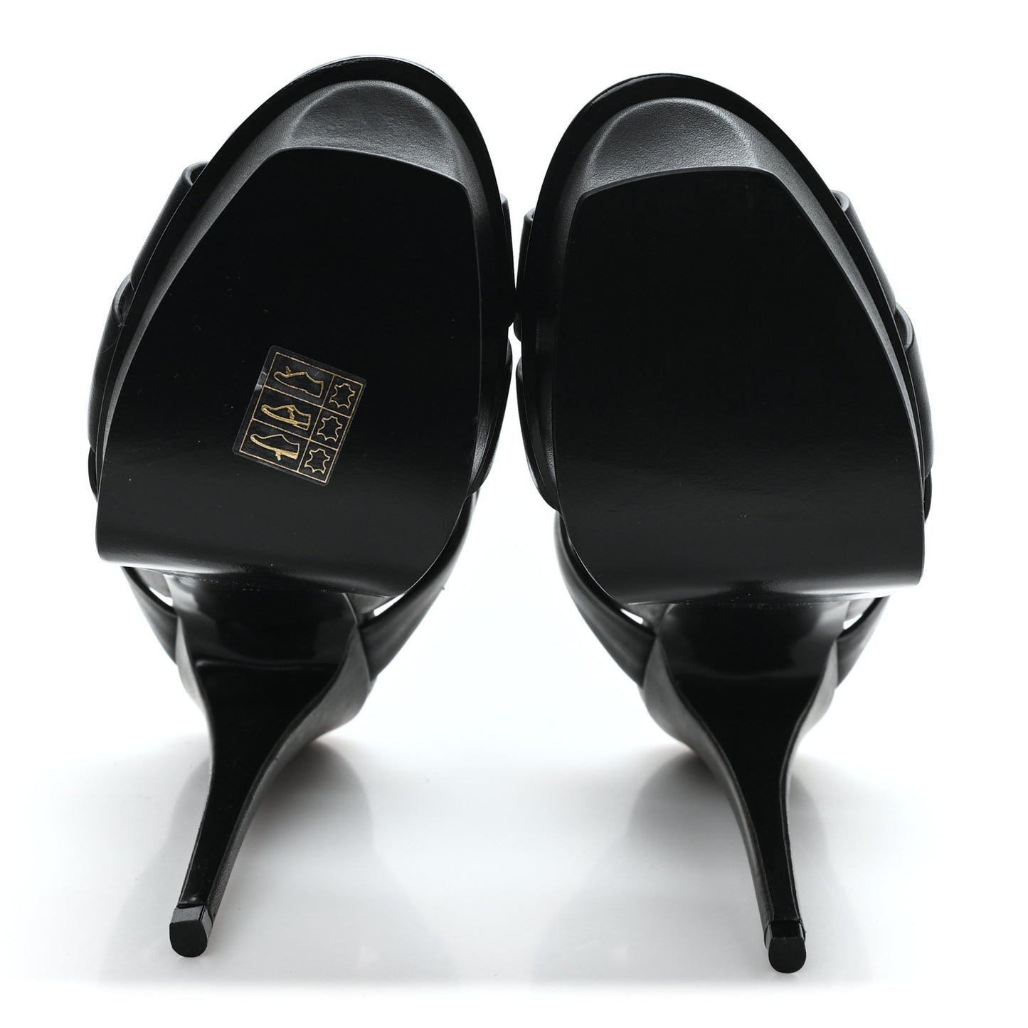 Calfskin Tribute 105 Platform Sandals 38 Black