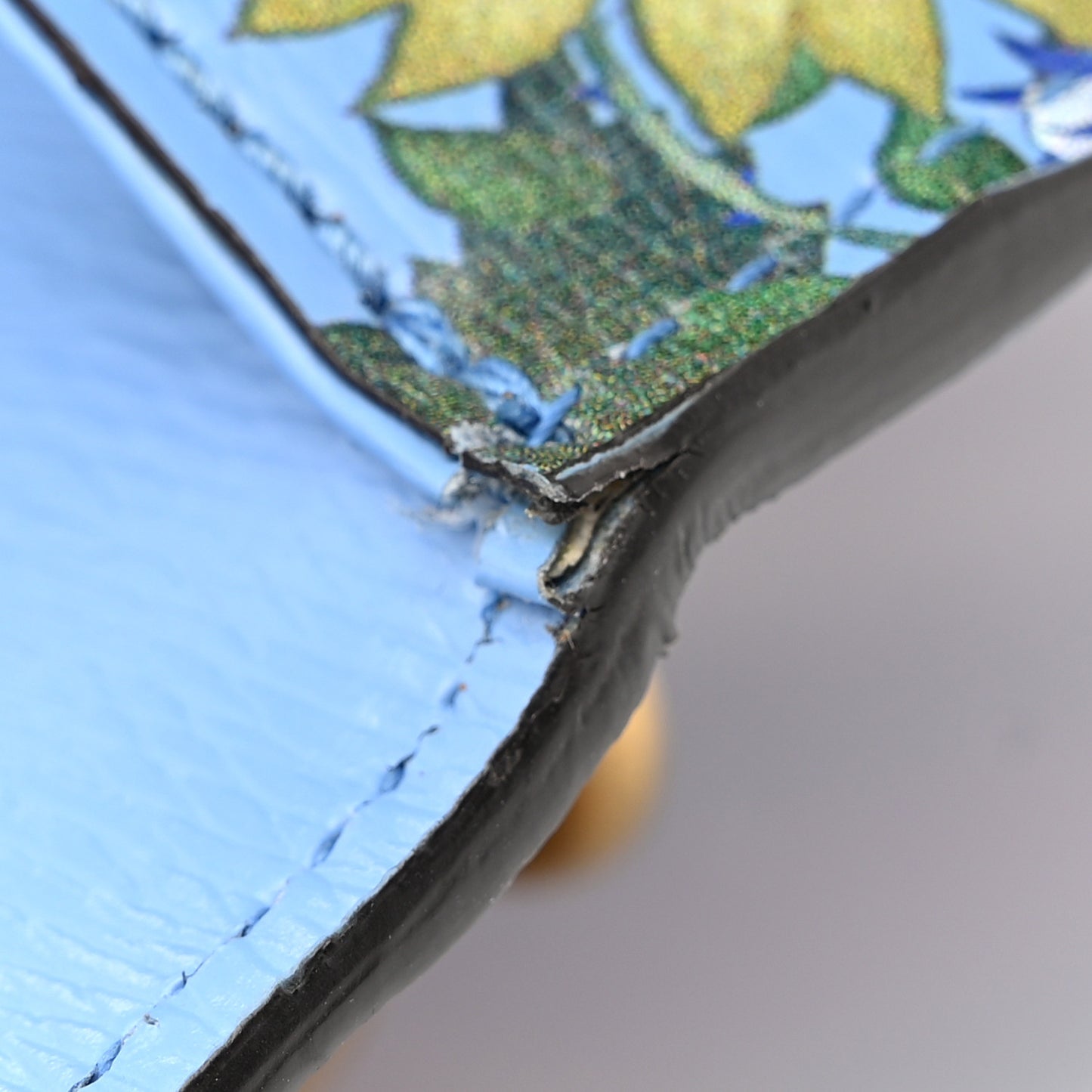 Calfskin Web New Flora Crystal Heart Totem Azure