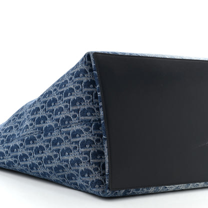 Christian Dior DIOR Denim Jacquard Oblique Large Toujours Blue 10 of 13