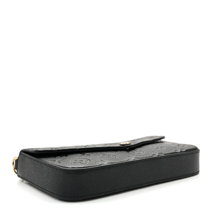 Louis Vuitton Empreinte Pochette Felicie Chain Wallet Black 5 of 10