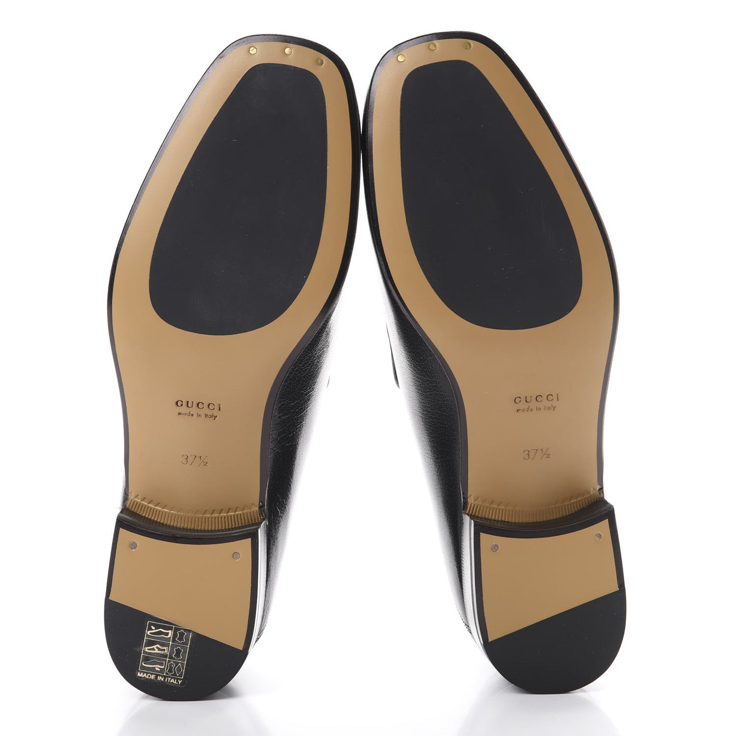 Goatskin Womens Horsebit Mid-Heel Loafers 37.5 Black