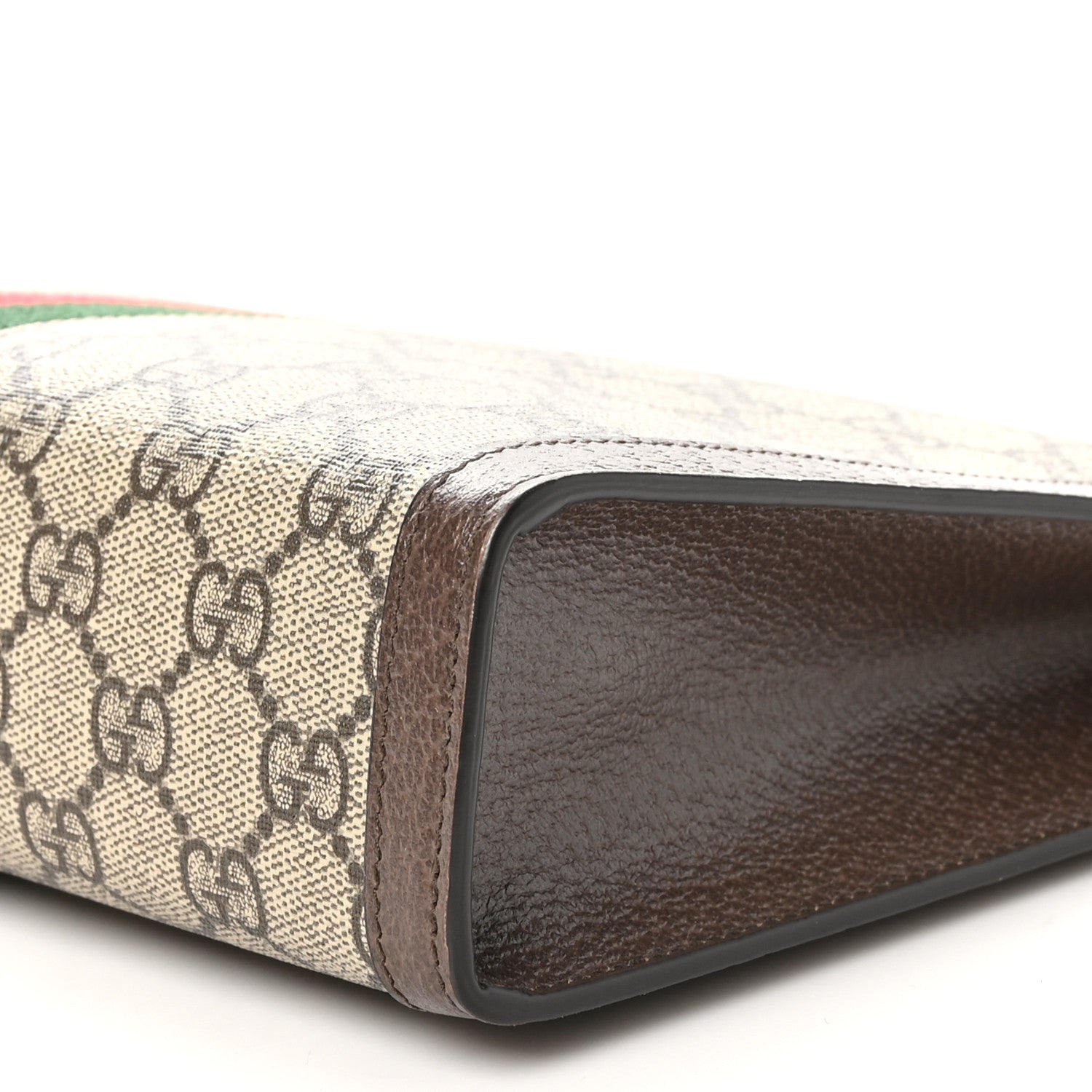 Gucci GG Supreme Monogram Web Ophidia Pouch Brown 10 of 10