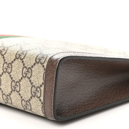 Gucci GG Supreme Monogram Web Ophidia Pouch Brown 10 of 10