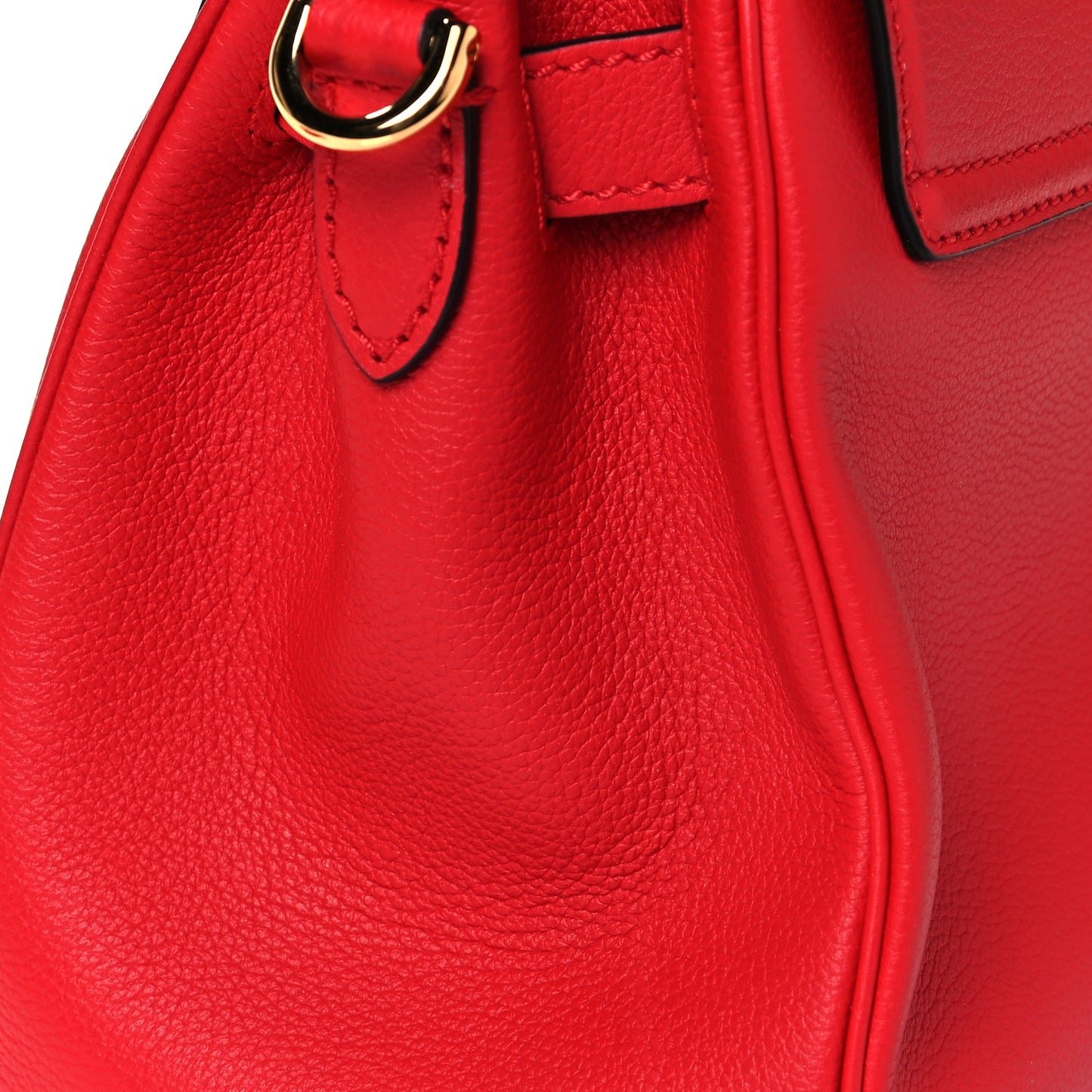 Calfskin Medium La Medusa Top Handle Handbag Red