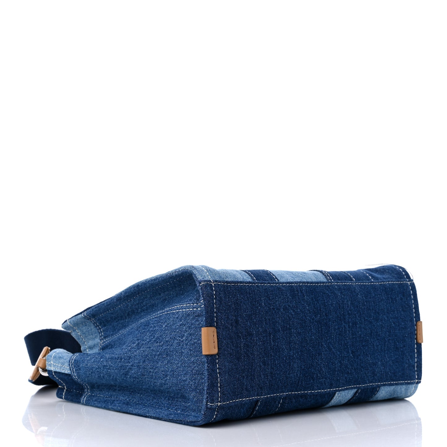 Denim Canvas Medium Tote Bag Blue