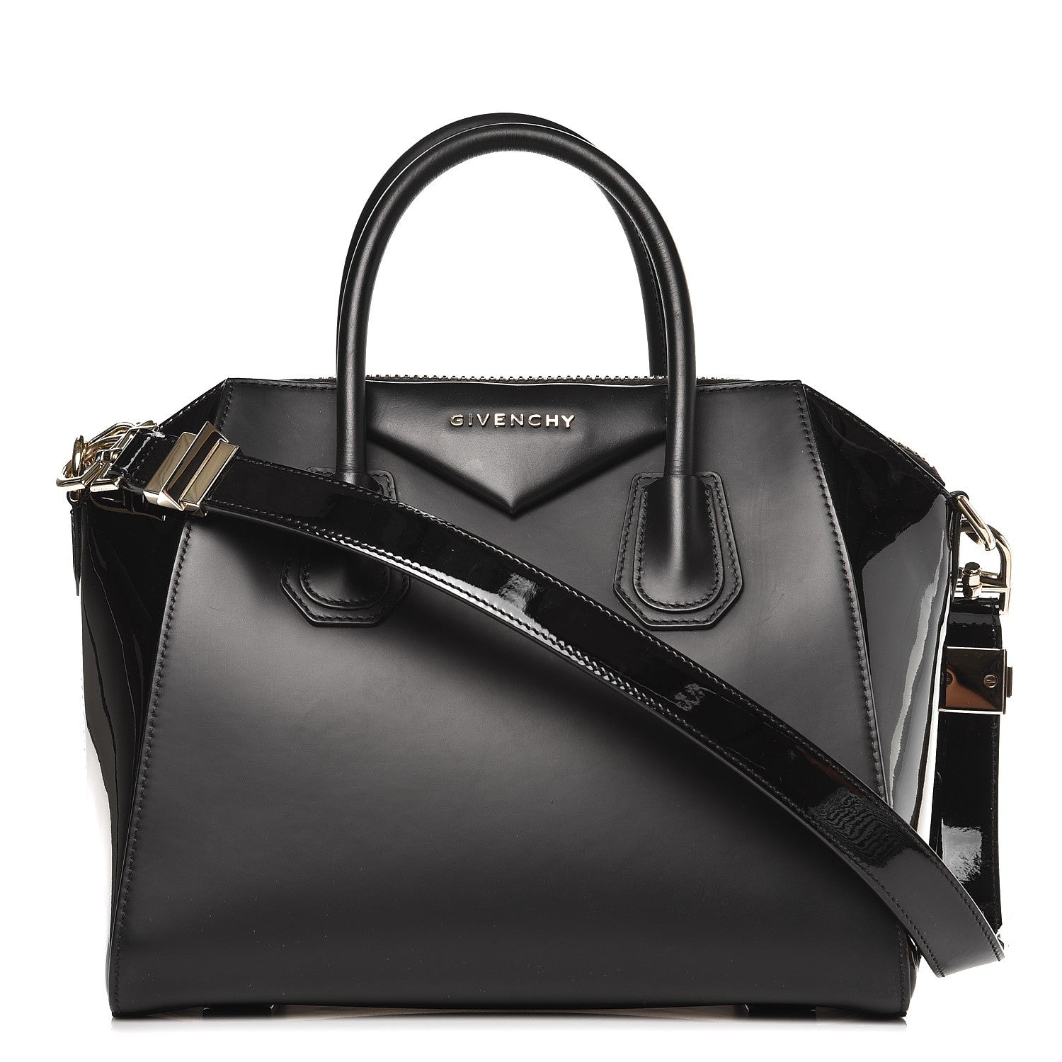 Givenchy Calfskin Patent Small Antigona Black 1 of 11