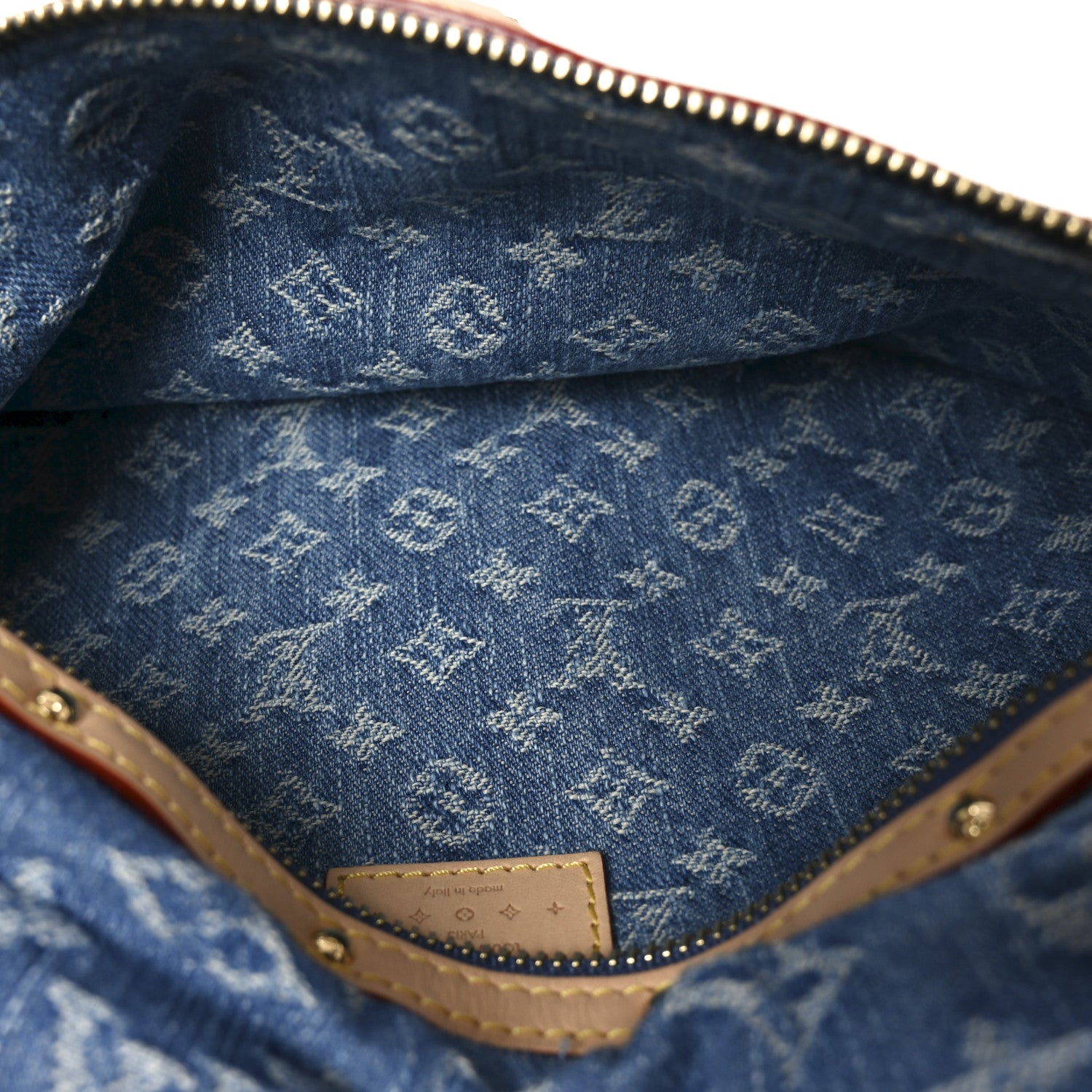 Louis Vuitton Monogram Denim High Rise Bumbag Blue 4 of 9